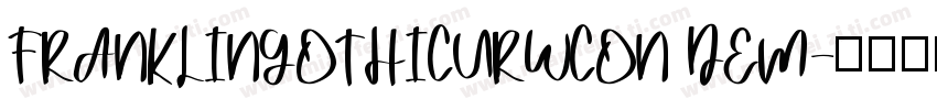 FRANKLINGOTHICURWCON DEM字体转换